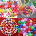 Set di palloncini in latex colorati per decorazioni festa di compleanno e giochi d acqua - 500 Pezzi/Confezione