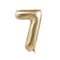 Gold number 7 foil balloon for birthday party and celebration decoration 40 inches - Number 7