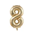 40 inch gold number 8 foil balloon for birthday party celebration decoration and event setup - Number 8