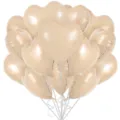 18 inch heart foil balloons champagne color set for birthday party decorations and events. - Caramel color