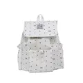 Zaino carino a pois con fiocco stile coreano da donna, borsa scolastica di design bianco - Bianco