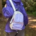 Zaino da esterno ultraleggero minimalista casual per viaggi giornalieri e studenti - Viola