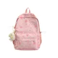 Zaino rosa con stelle casual carino zainetto per donna grande capacità borsa estetica - Rosa