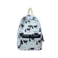 Zaino casual carino con stampa di cuccioli di cartone animato azzurro per studenti chic. - Taglia L / Pois Blu
