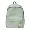 Zaino minimalista monocolore in stile college con grande capacita per donne pendolari quotidiane. - Verde chiaro