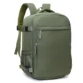 Army Green Casual Waterproof Travel Backpack Large Capacity Commuter School Bag for Women - Dark Green
