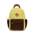 Cute yellow brown cartoon cookie backpack for women, stylish student daily bag variant - Cookie