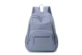 Casual minimalist backpack, lightweight travel daypack, large capacity student school bag. - Blue