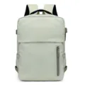 Zaino minimalista impermeabile di grande capacità per donna, ideale per viaggi e lavoro. - 30x18x39cm / Verde chiaro