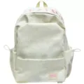 Zaino con pois stile coreano casual grande capacità borsa da scuola per donne moda - Rosa