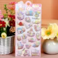 Cute 3D puffy stickers sheet with cartoon animal designs, perfect for DIY crafts and kids. - 01 Animals