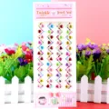 Kinderen strass diamant stickers acryl DIY decoratieve hartvormige kristal edelstenen - Hart Armband