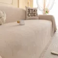 Funda de sofá de felpilla beige manta de protección universal para sala de estar. - 180*130cm / Caqui