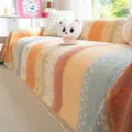 Bunte gestreifte Sofabezug Wohndecke, gemütlicher Dopamin-Stil universeller Jahreszeitenbezug. - 180*130cm / XY Regenbogen