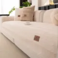 Housse de canapé en peluche épaisse pour automne et hiver, chaude et antidérapante moderne. - 70*70cm / Blanc