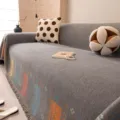 Dopamine style knitted sofa cover blanket all-inclusive universal four seasons throw blanket - 180x130cm / Rainbow Dream-Gray