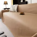 Beige getextureerde bankhoes krasbestendig waterdicht meubelovertrek voor woonkamer decor - 180x130cm / Koffie