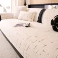 Housse de canapé en demi-velours beige, variante en peluche douce texturée antidérapante salon. - 70*70cm / Café