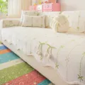 Dopamine style chenille sofa cover, one-piece non-slip couch cushion for all seasons main. - Sofa Cushion / 70x70cm / Coffee Green