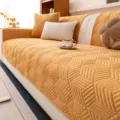 Housse de canapé en velours anti-griffes protection de meuble universelle jaune vif - 70*70cm / Jaune