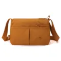 Multi-layer crossbody bag for women lightweight casual shoulder bag stylish daily travel purse - Pumpkin Orange