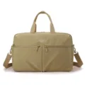 Borsa da viaggio cachi da donna, borsa sportiva multifunzionale per palestra con tracolla. - Budino al Caramello