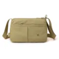 Lightweight multi-layer women messenger bag casual fashion large capacity crossbody shoulder bag - Almond Yellow