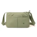 Light green multi-pocket casual nylon crossbody shoulder bag for women daily travel - Deep Emerald Green