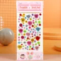 Acryl strass kristal edelsteen stickers voor telefoon, kleurrijke hart en ronde DIY sticker - Middelgrote Giepskruid Hart