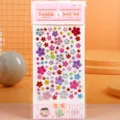 Acryl strass steentjes stickers voor telefoon decoratie en knutselen met bloemmotief. - Middelgrote Giepskruid Pruimenbloesem