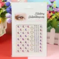 Strass 3D Visage Autocollants Yeux Corps Cristaux Brillants Maquillage Festival Art - 09 Violet