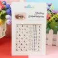 Autocollants strass 3D pour visage et ongles avec lune et strass ronds pour maquillage. - 09 Blanc