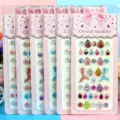 Acryl strass steentjes stickers voor kinderen DIY handwerk, zeemeermin staart tranen. - Zeemeermin Zoom