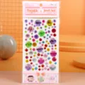 Acryl diamant strass stickers voor telefoon decoratie, kleurrijke kristal edelsteen vel. - Middelgrote Giepskruid Rond