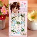 3D nail art crystal rhinestone stickers, butterfly face and body gem jewels for makeup - Pink Green Purple