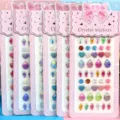 Crystal rhinestone stickers for kids DIY craft colorful acrylic gemstone sticker sheet - Marquise Heart Style