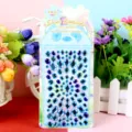 Blauwe strass kristal stickers voor telefoon en auto decoratie, glanzende diamant stickers. - Ovaal / Blauw