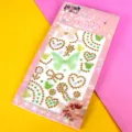 3D butterfly rhinestone face gem stickers crystal body art jewels for festival makeup party - Butterfly Heart Gold