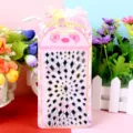 Clear crystal rhinestone stickers, oval and round shiny face gems for phone decor DIY crafts. - Oval / Silver