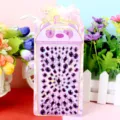 Decorative mobile phone crystal stickers oval round gemstone diamond stickers for car decor - Oval / Purple