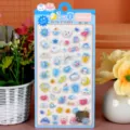 3D reliëf schattige cartoon stickervel met lieve beren en konijnen ontwerpen voor kinderen. - Kleine Dier C