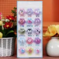 Leuke 3D kristallen bubbel sticker set met cartoon zeedieren voor kinder knutsel decoratie. - XL-003 Zeevis