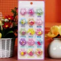 Regenboog capsule 3D kristal stickers, schattige cartoon decoratieve stickers voor kinderen. - XL-003 Fruit