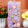 Cute Japanese style 3D puffy cat paw squishy stickers set for kids cartoon decorations. - 06 Little Cat