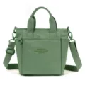 Sac bandoulière en nylon vert pour femme, cabas décontracté grande capacité. - Vert matcha