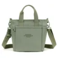 Grand capacite femme sac a bandouliere decontracte crossbody nylon sac cabas fourre-tout - Vert Mousse