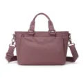 Sac bandoulière décontracté en nylon pour femme, grand format, multi-poches pratique. - Rose Arbre