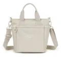 Sac cabas bandouliere en nylon leger pour femme, sac epaule decontracte avec plusieurs poches. - Crème de Vanille