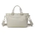 Sac bandoulière en nylon gris clair, sac porté épaule décontracté avec plusieurs poches. - Crème de Vanille
