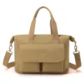 Sac cabas en nylon leger sac a bandouliere decontractue avec poches pour le travail. - Pudding au Caramel